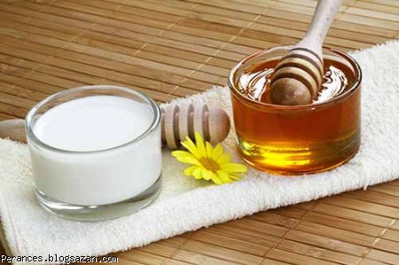 ماسک ماست و عسل برای درمان جای جوش