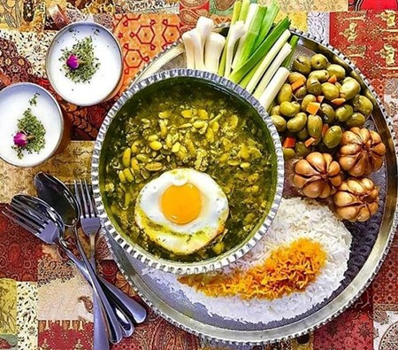 خورش باقلا سبز 