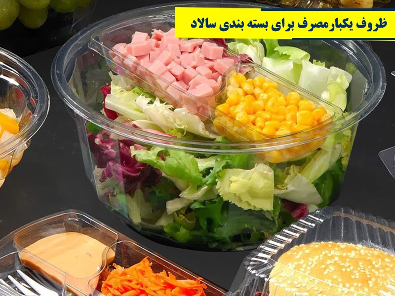 بهترین ظروف یکبار مصرف برای بسته‌بندی سالاد