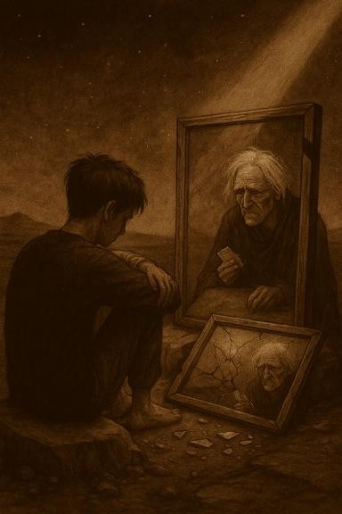 آیینه که به جای من پشت سرم را نشان میداد