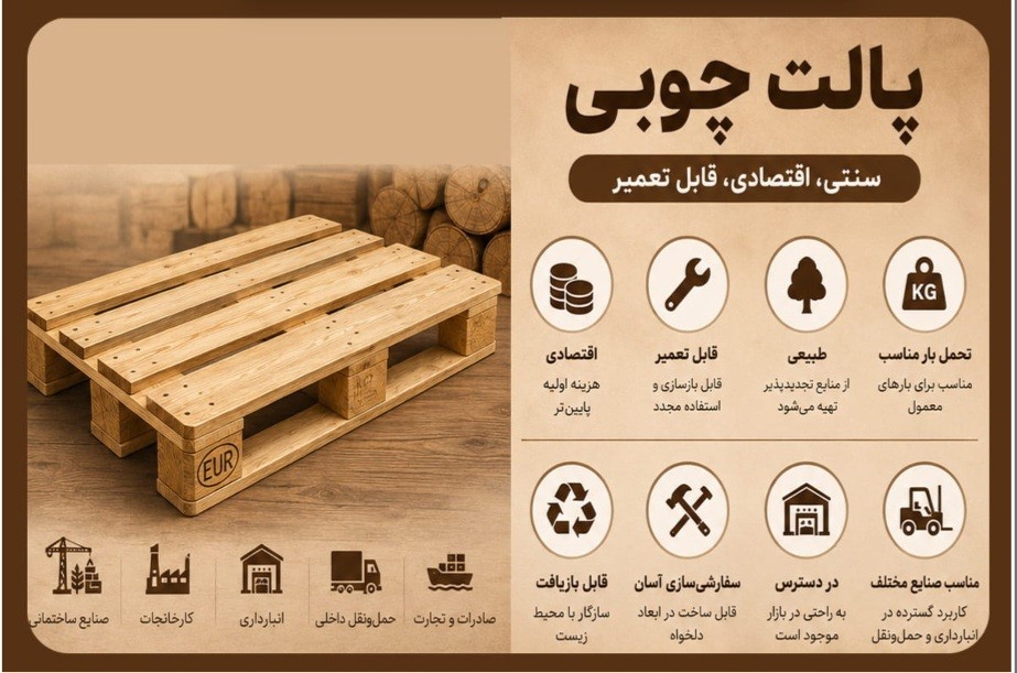 فروش عمده پالت چوبی پتروشیمی - پالت سازی امید