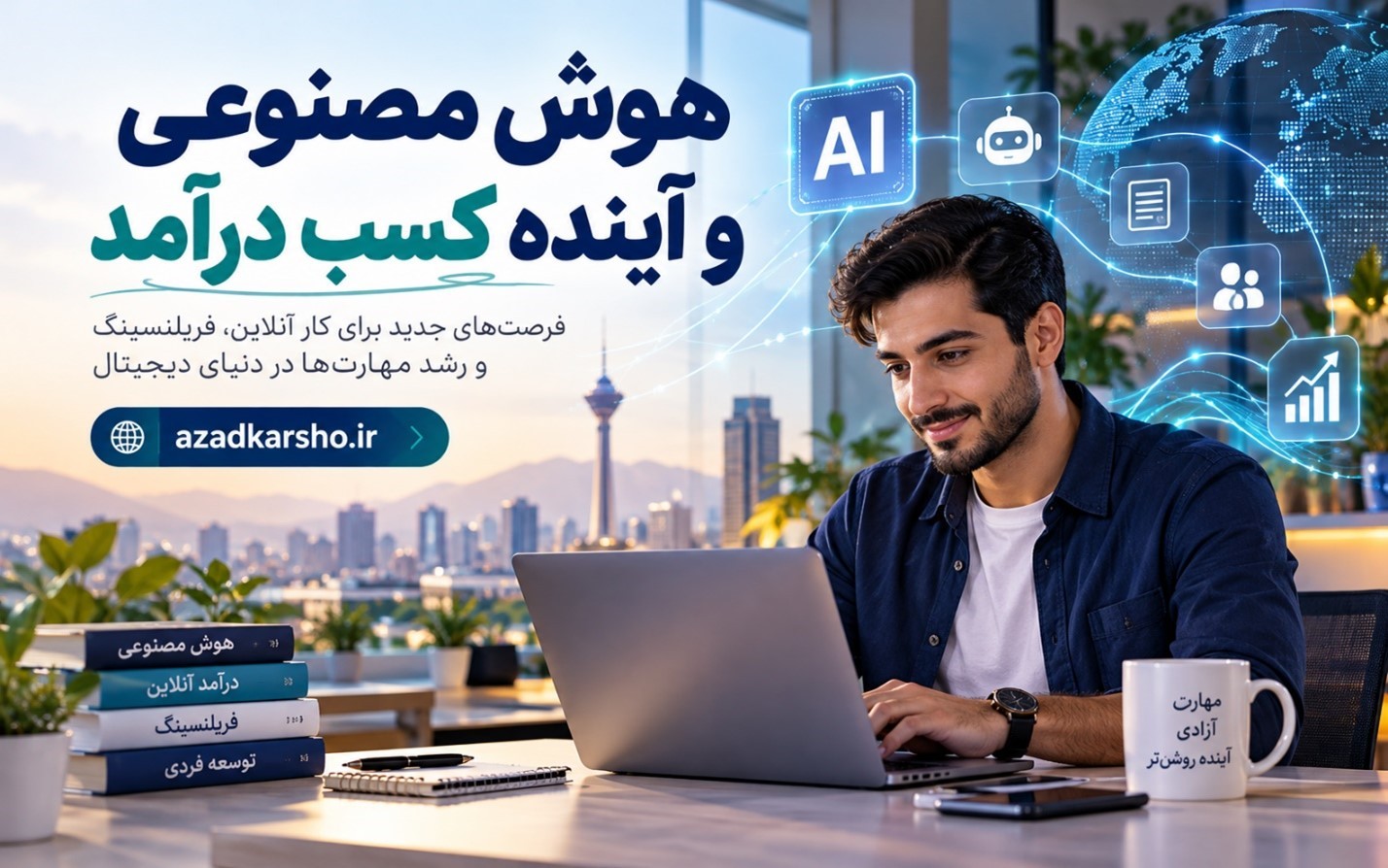 هوش مصنوعی چگونه مسیر کسب درآمد افراد را در بازار کار آینده تغییر می‌دهد؟